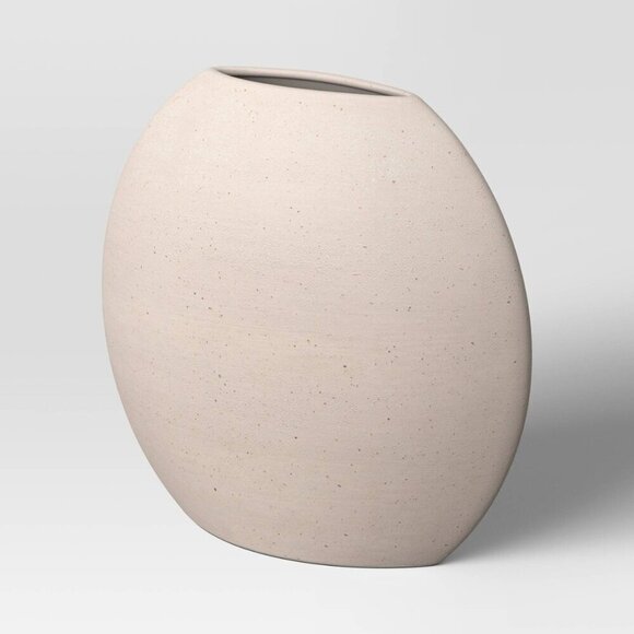 Threshold Large Ceramic Disc Ceramic Vase Modern Minimalist Home Decor - Target - Picture 3 of 9